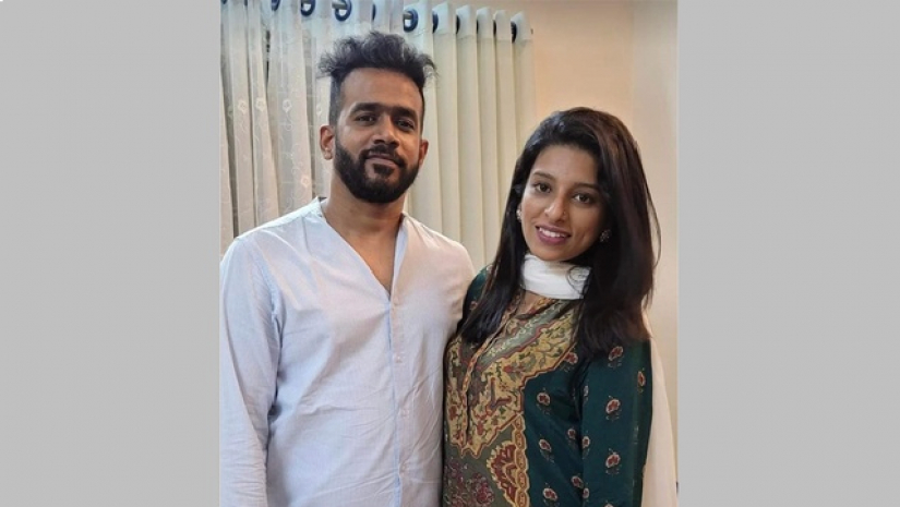 ঢাকা বিশ্ববিদ্যালয়ের ছাত্রী এলমা চৌধুরী মেঘলা ও তার স্বামী ইফতেখার
