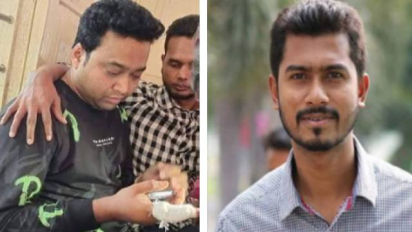 হামলায় আহত গোলাম রাব্বানী ও নুরুল হক নুর