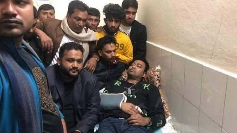 আহত গোলাম রাব্বানী হাসপাতালে ভর্তি