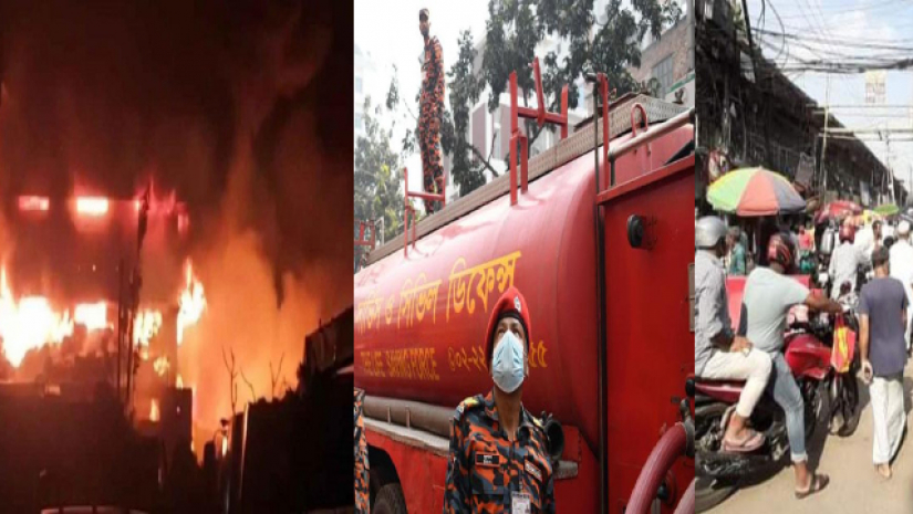 কাপ্তানবাজারে আগুন লাগার ঘটনায় ১জন মারা গেছেন।