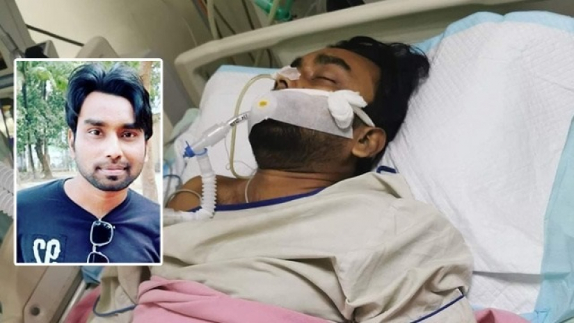 হাসপাতালের আইসিইউতে চিকিৎসাধীন ওয়ালিদ