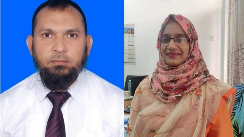 অধ্যাপক মো. মেহেদী ইসলাম  ও অধ্যাপক রাফিয়া আখতার 