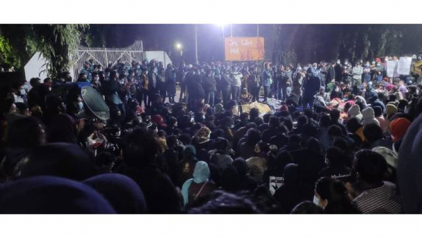 শাবিপ্রবি উপাচার্যের পদত্যাগ দাবিতে আন্দোলন