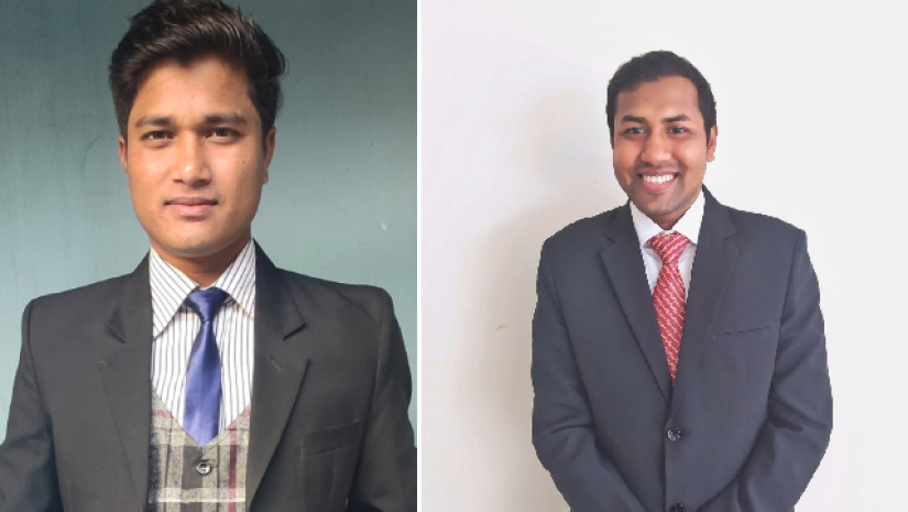 নিখিল চন্দ্র সরকার ও মোস্তাফিজুর রহমান 