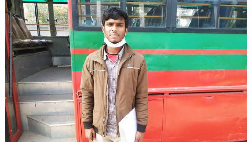 ভর্তিচ্ছু শিক্ষার্থী নিপুন বিশ্বাস