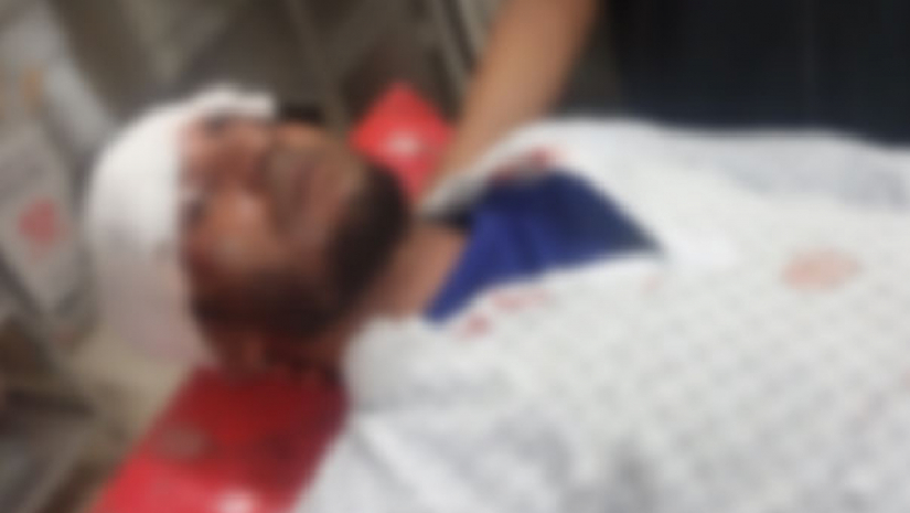 আহত প্রধান শিক্ষক মো. সালেহ উদ্দিন 