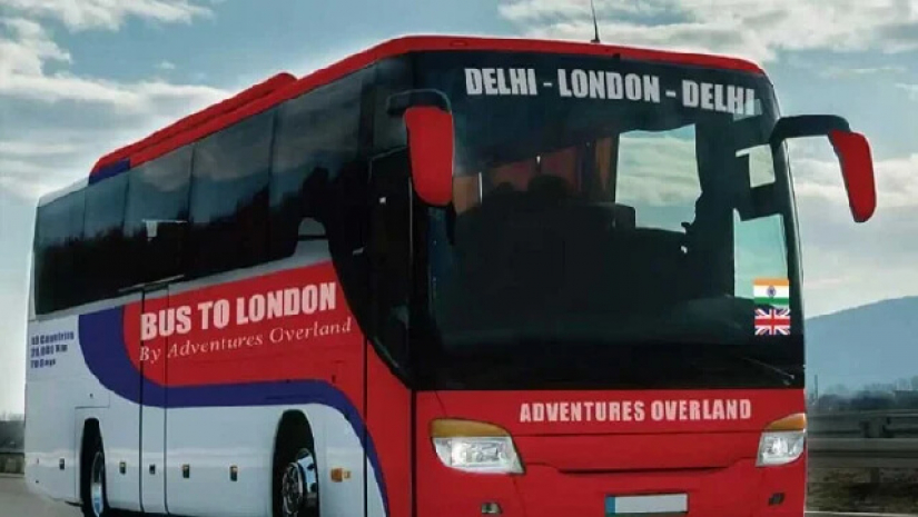 দিল্লি থেকে লন্ডনের বাস 