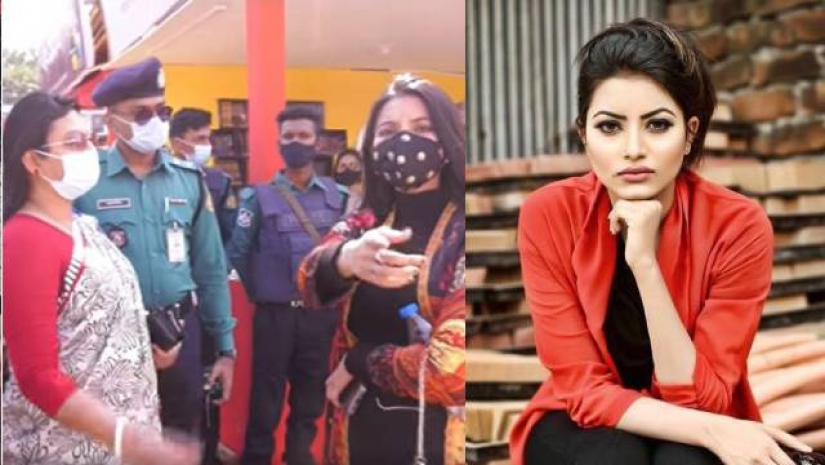 ভ্রাম্যমাণ আদালতে অভিনেত্রীর তর্ক