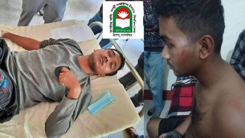 কবি নজরুল বিশ্ববিদ্যালয়ে নির্যাতনের শিকার ছাত্র ওয়ালিদ নিহাদ