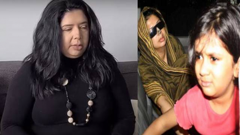 রুমানা মনজুর।
স্বামী হাসান সাইদের নির্যাতনের শিকারের পর (ডানে)