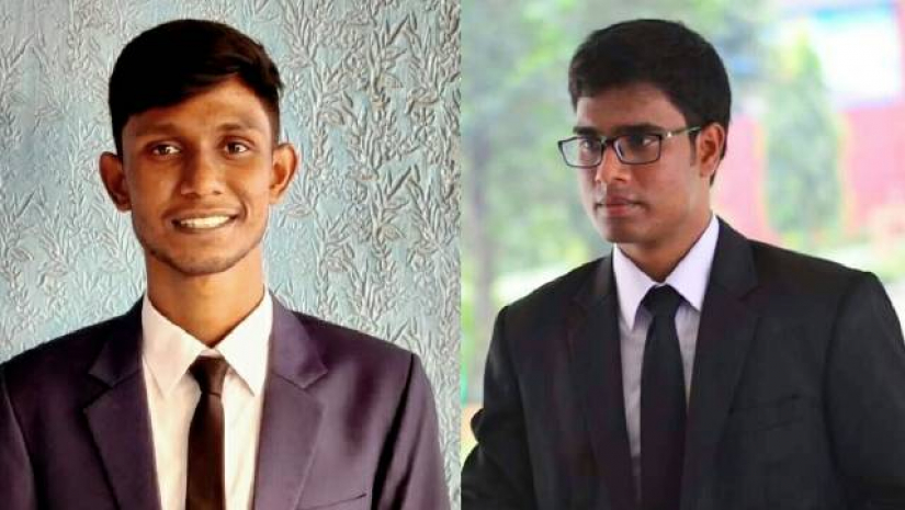 শিমুল হাসান (বামে) ও উজ্জ্বল মিয়া (ডানে)