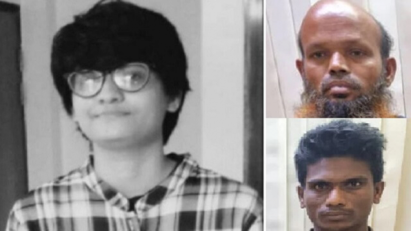 নিহত ছাত্রী মাইশা মমতাজ মিম এবং আটক চালক সাইফুল ইসলাম ও মশিউর