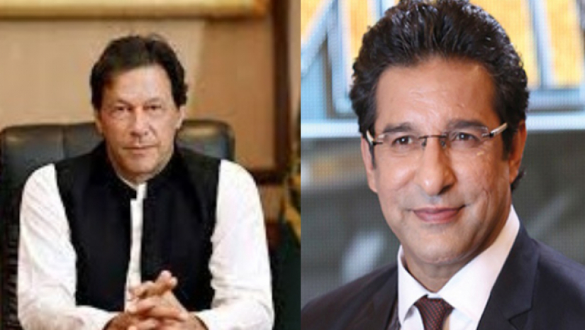 ইমরান খান ও ওয়াসিম আকরাম 