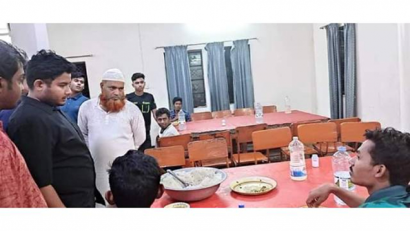 হলের ক্যান্টিনে পরিদর্শনে ছাত্রলীগের নবনির্বাচিত সাধারণ সম্পাদক মুনেম শাহরিয়ার মুন