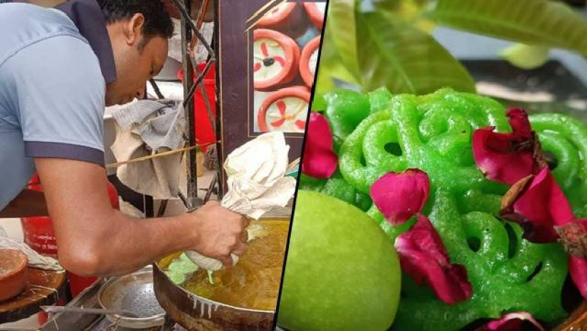 কাঁচা আমের জিলাপি