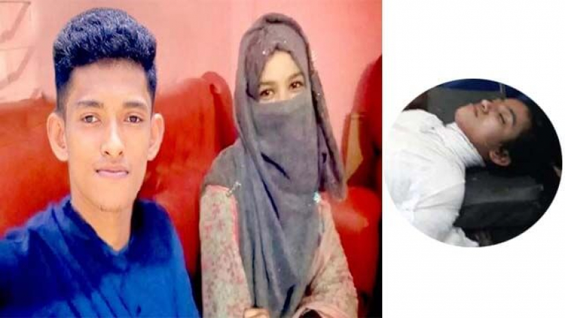 নুসরাত জাহান রাফি ও তার ছোট ভাই রাশেদুল হাসান রায়হান