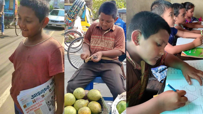 পত্রিকা, ফল বিক্রি এবং পড়ায় ব্যস্ত সুলতান