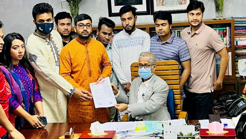 ছাত্রলীগের স্মারকলিপি