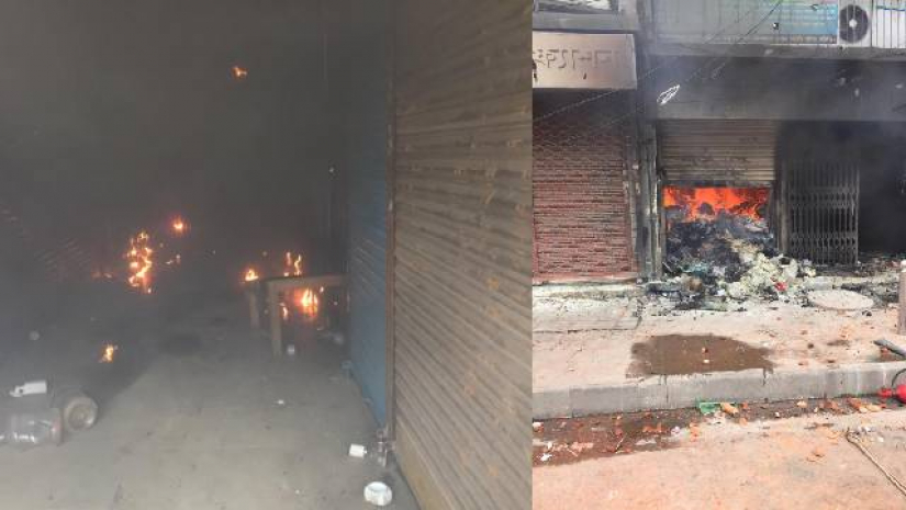 মার্কেটে আগুন