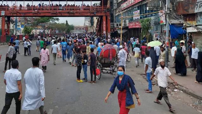 নিউ মার্কেট এলাকার পরিস্থিতি 