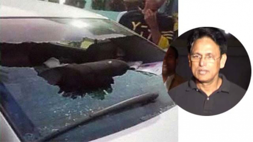 সাবেক শিক্ষা প্রতিমন্ত্রী ড. আ ন ম এহসানুল হক মিলনের গাড়ি বহরে হামলা ও ভাঙচুর করা হয়েছে