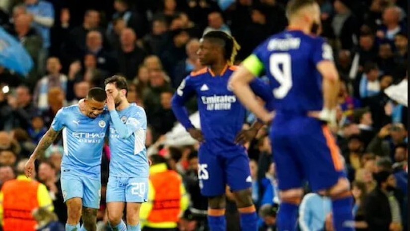 উয়েফা চ্যাম্পিয়নস লিগে রিয়াল মাদ্রিদের বিপক্ষে জয় পেয়েছে ম্যানচেস্টার সিটি