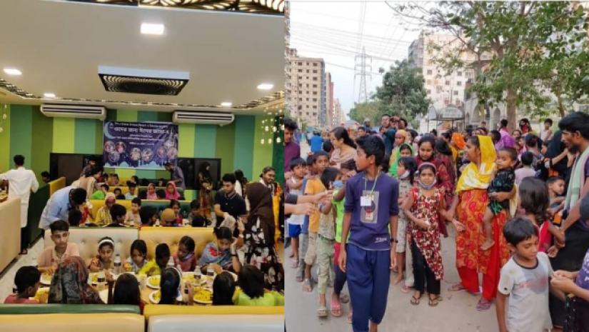 ইফতার ও পোশাক বিতরণ