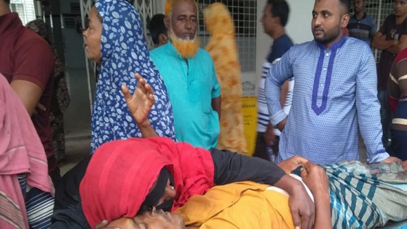 সংঘর্ষে নিহত এক ব্যক্তির স্বজনের আহাজারি