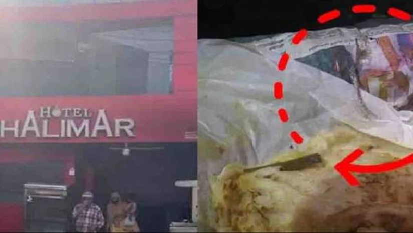 পরোটায় সাপের খোলস