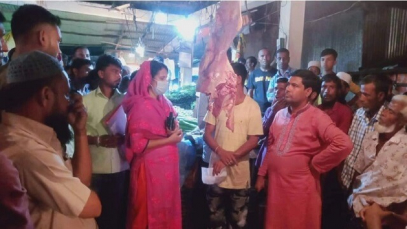 হবিগঞ্জে এক মাংস ব্যবসায়ীকে ২০ হাজার টাকা জরিমানা করেছেন ভ্রাম্যমাণ আদালত