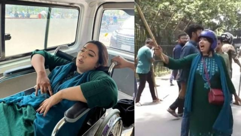 হেলমেট থাকাতে মাথায় কিছু হয়নি: আহত ছাত্রলীগ নেত্রী