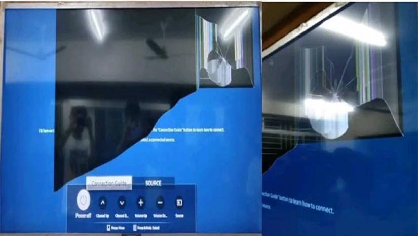 লিভারপুল গোল খাওয়ার পর উচ্ছৃঙ্খল ছাত্রদের ভেঙে ফেলা হলের টিভি
