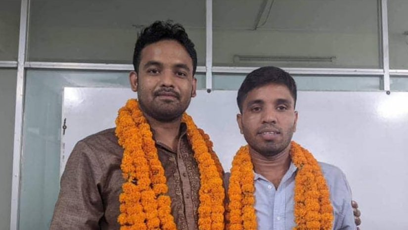 সভাপতি মল্লিক ও সম্পাদক মাহমুদুল 