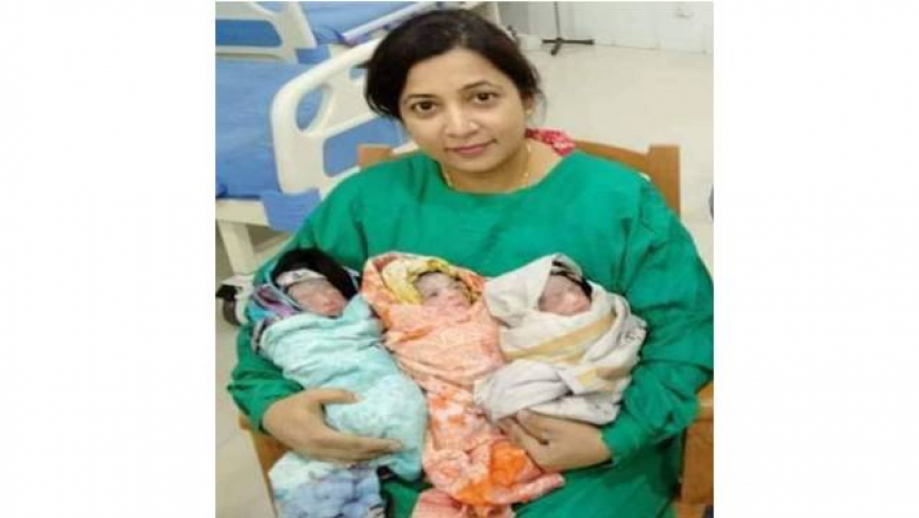নারায়ণগঞ্জে আরো এক নারীর একসাথে ৩ সন্তানের জন্ম
