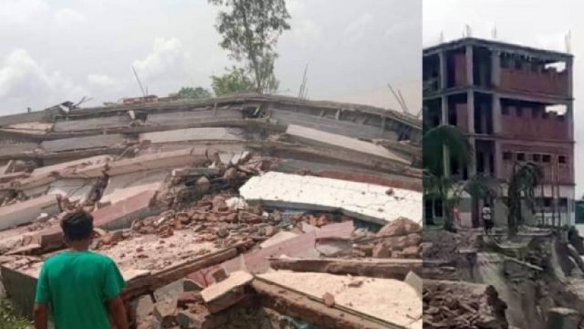 মুহূর্তেই পদ্মার বুকে বিলীন চরের একমাত্র বিদ্যালয় 