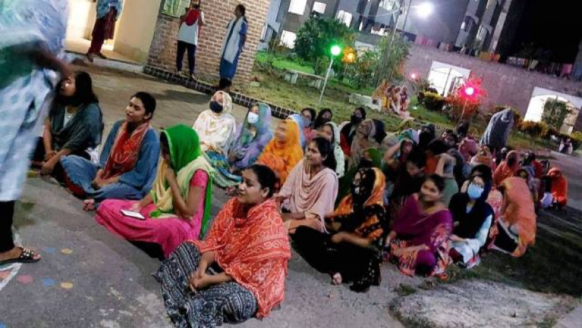 ইবি শিক্ষার্থীদের বিক্ষোভ