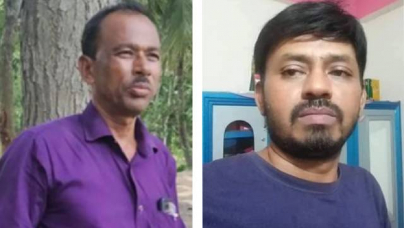 অধ্যক্ষ স্বপন কুমার বিশ্বাস ও উৎপল কুমার সরকার