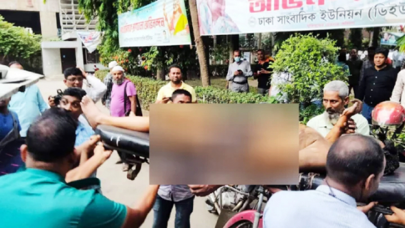 নিজের গায়ে আগুন দিয়ে ছাত্রলীগ নেতার আত্মহত্যাচেষ্টা