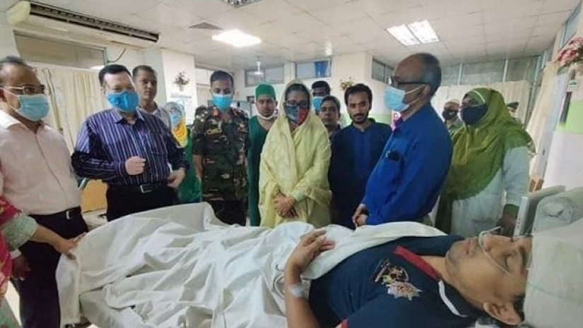 দুর্ঘটনায় আহত রেজওয়ানুল হক চৌধুরী শোভন