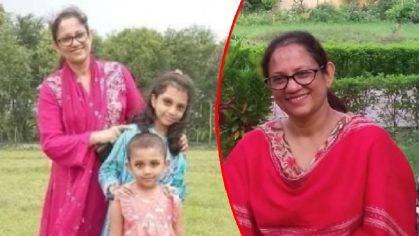 লাবনী আক্তার ও তার দুই মেয়ে