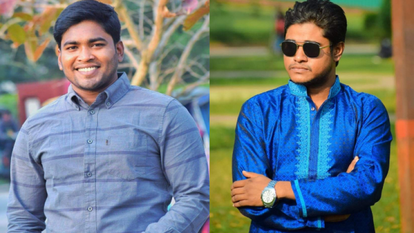 বামে তন্ময় ডানে এখলাস
