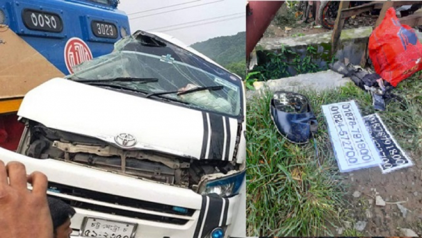 ট্রেন-বাস সংঘর্ষ