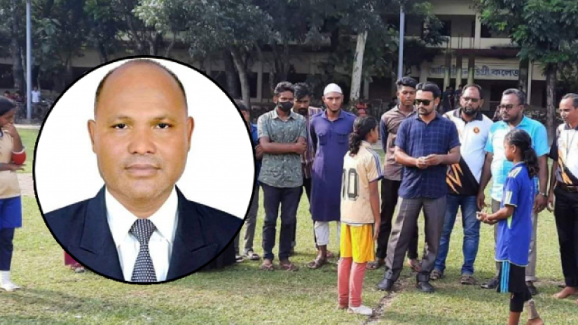 বঙ্গমাতা ফুটবল টুর্নামেন্ট ইনসেটে চেয়ারম্যান সেলিম
