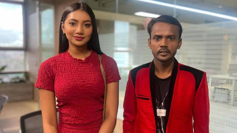 সুনেরাহ বিনতে কামাল ও আশরাফুল আলম (বাম থেকে) 