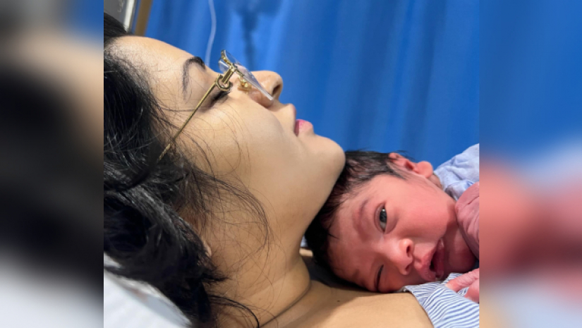 পরীমনি ও তার সন্তান রাজ্য