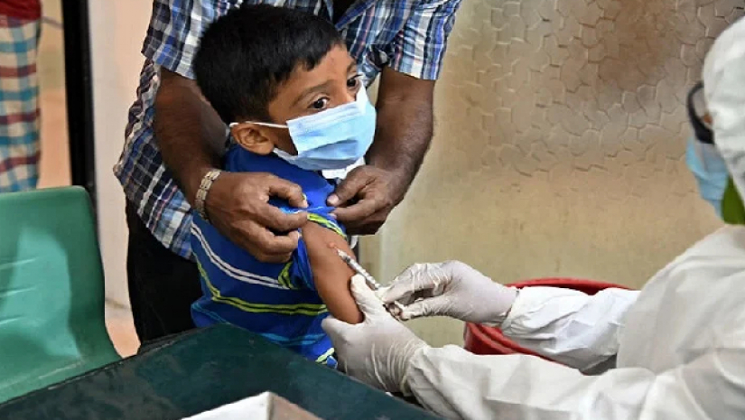 শিশুদের করোনা টিকা প্রদান