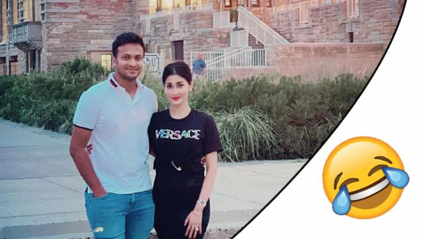 সাকিবের স্ত্রীর হাসি ইমোজিতে ১ ঘন্টায় ২২ হাজার লাইক