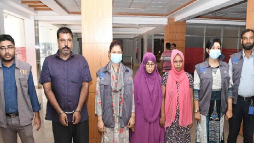 গ্রেপ্তারকৃত প্রতারকরা