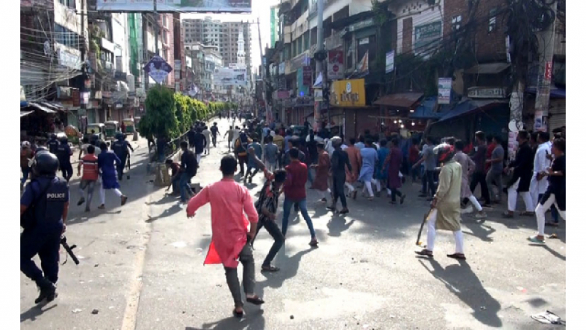 বিএনপি-ছাত্রলীগের সংঘর্ষ