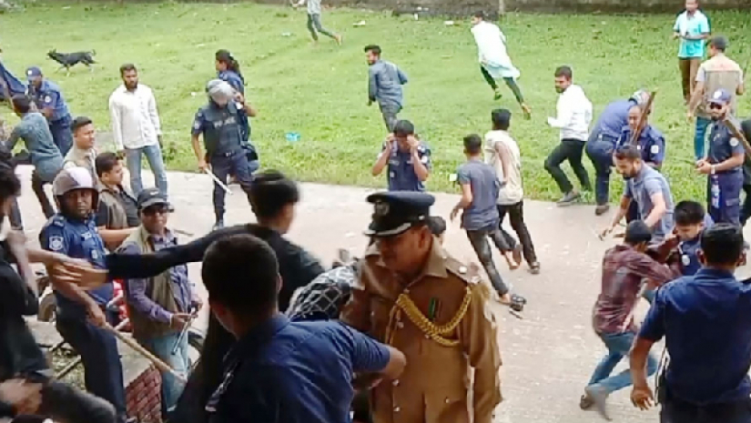 ছাত্রলীগের দুই গ্রুপের সংঘর্ষ